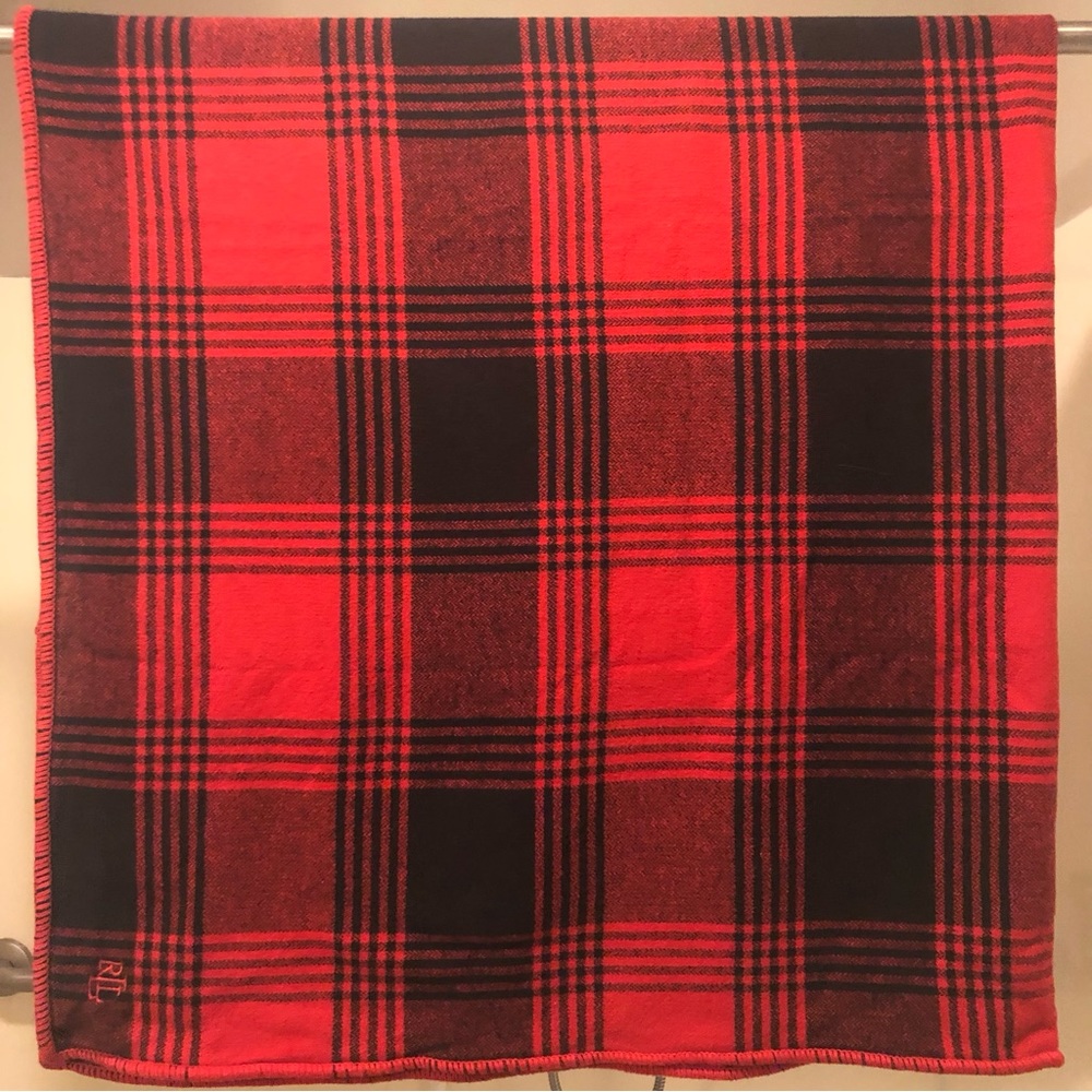 Ralph Lauren Cotton Plaid Throw Blanket